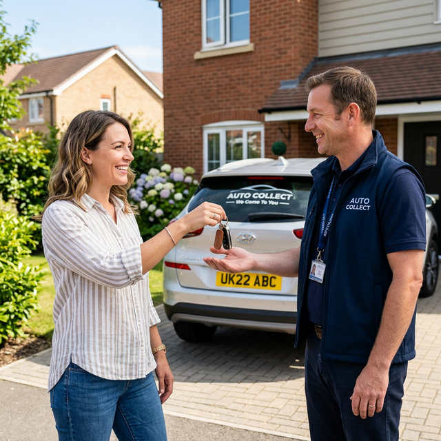 Customer car collection handover Manchester