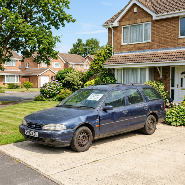 Scrap My Car Fast team collecting a car in Manchester